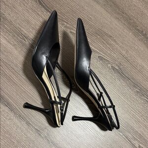 Nine West Black Pointed Toe Heels